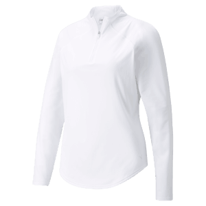Puma Ladies Shine 1/4 Zip Long Sleeve Pullover