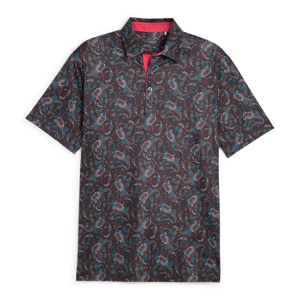 Puma Mens Cloudspun Paisley Polo Shirt