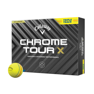 Callaway Chrome Tour X Triple Track Yellow Golf Balls