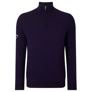 Callaway Mens Windstopper Lined Quarter Zipped Sweater