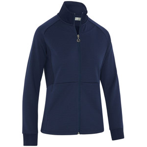 Callaway Ladies Full Zip Hexagon Heather Fleece Jacket