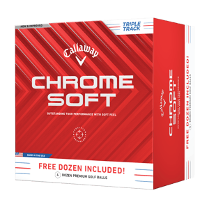 Callaway Chrome Soft Triple Track Golf Balls - 4 For 3