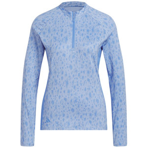 adidas Ladies Ultimate 365 Printed 1/4 Zip Mock Neck Pullover