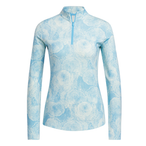 adidas Ladies Ultimate365 Printed 1/4 Zip Mock Pullover