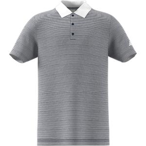 adidas Junior Ottoman Striped Short Sleeve Polo Shirt