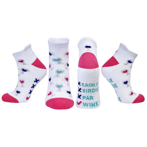 Ladies Wine Golf Socks