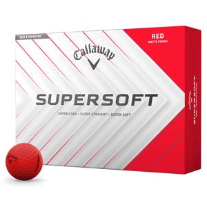 Callaway SuperSoft Matte Red Golf Balls 2025