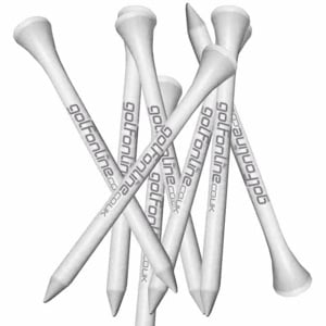 GolfOnline Logo - Wooden Golf Tees