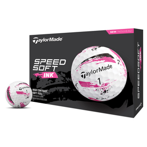TaylorMade SpeedSoft INK Pink Golf Balls