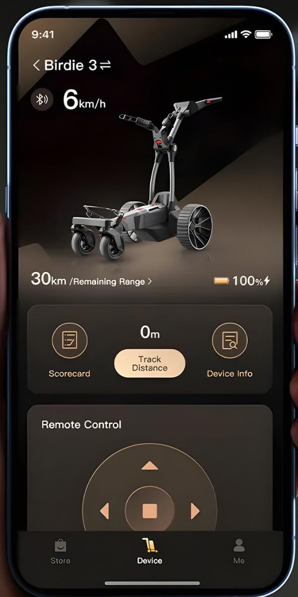 NAVEE Birdie App Interface