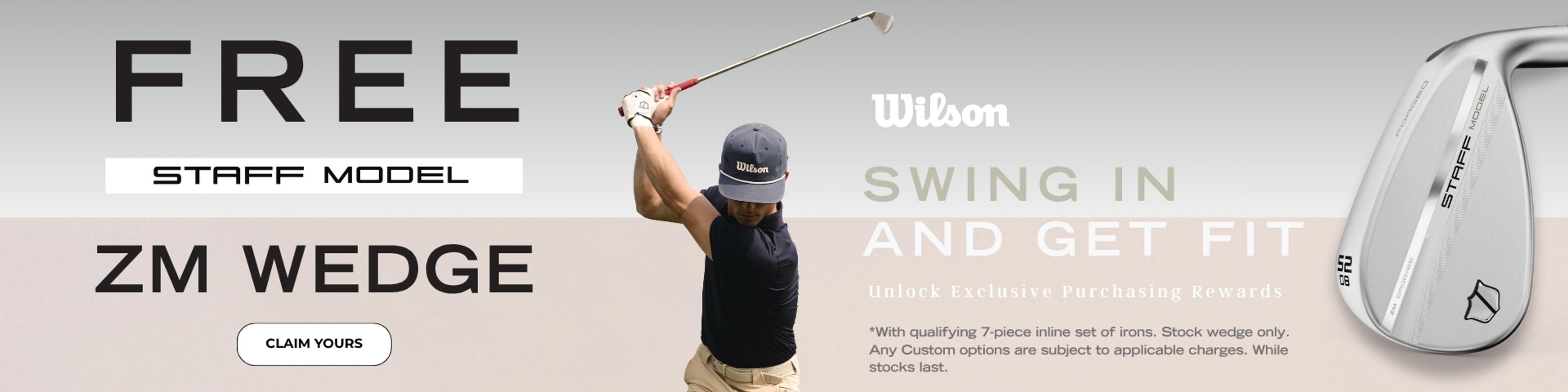 Wilson Staff Model Promotion – Free Wedge Offer