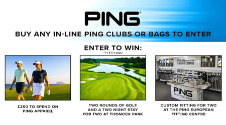 PING Golf Giveaway 2025 – Win a Custom Fitting & Golf Weekend at Thonock Park