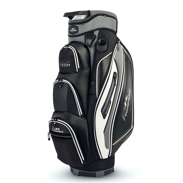 01 2024 powakaddy premium tech cart bag black white