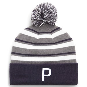 Puma Mens WRMLBL Stripe Pom Beanie