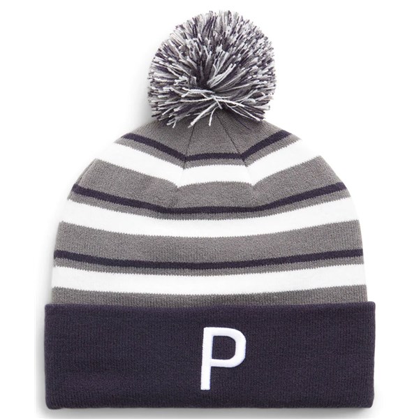 Puma Mens WRMLBL Stripe Pom Beanie