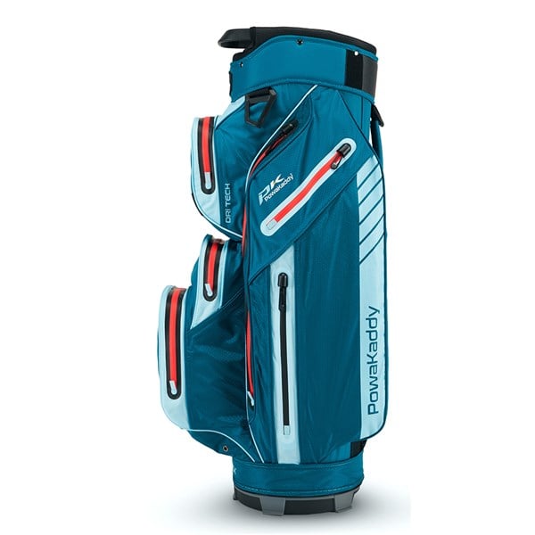 03 2024 powakaddy dri tech cart bag range blue red