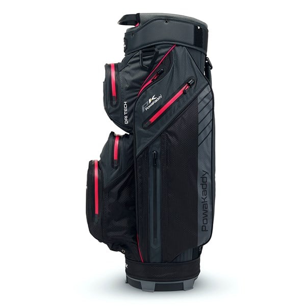 03 2024 powakaddy dri tech cart bag range gun metal pink