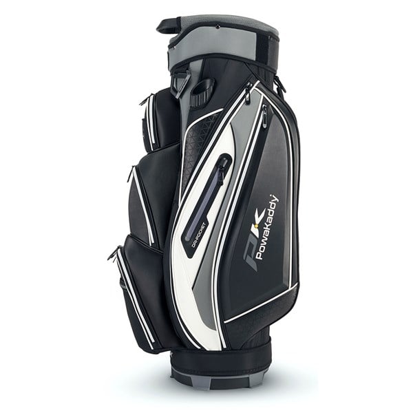 03 2024 powakaddy premium tech cart bag black white