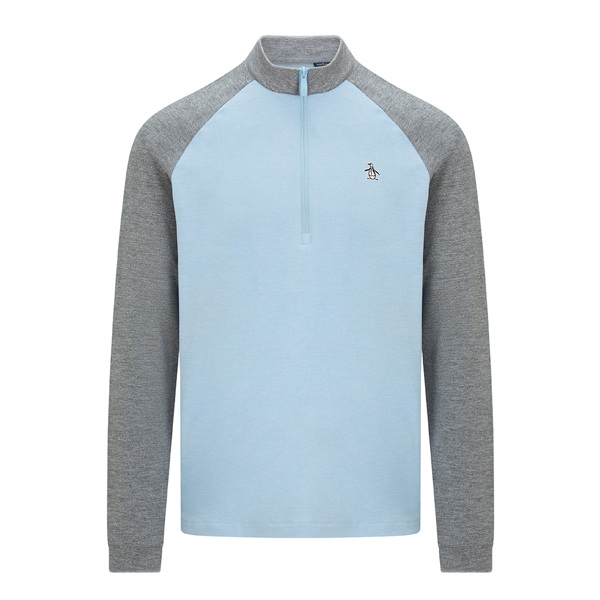 Original Penguin Mens Raglan Lightweight Block Pullover