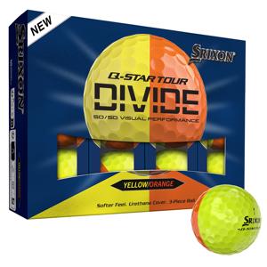 Srixon Q-Star Tour Divide 2 Yellow/Orange Golf Balls 2026