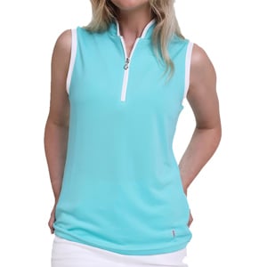 Pure Golf Ladies Bloom Sleeveless Polo Shirt