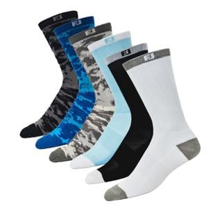 FootJoy Juniors ProDry Crew Socks - 6 Pairs
