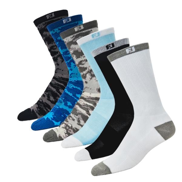 FootJoy Juniors ProDry Crew Socks - 6 Pairs
