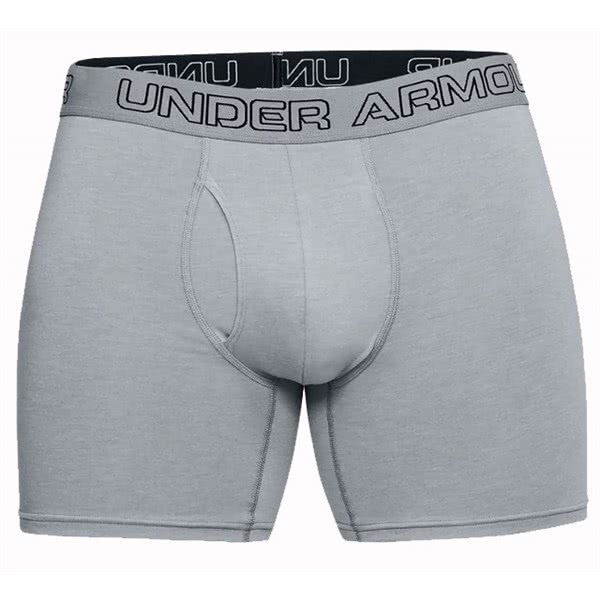 Under Armour Mens Cotton Stretch 6 Inch Boxer Jock (3 Pack)