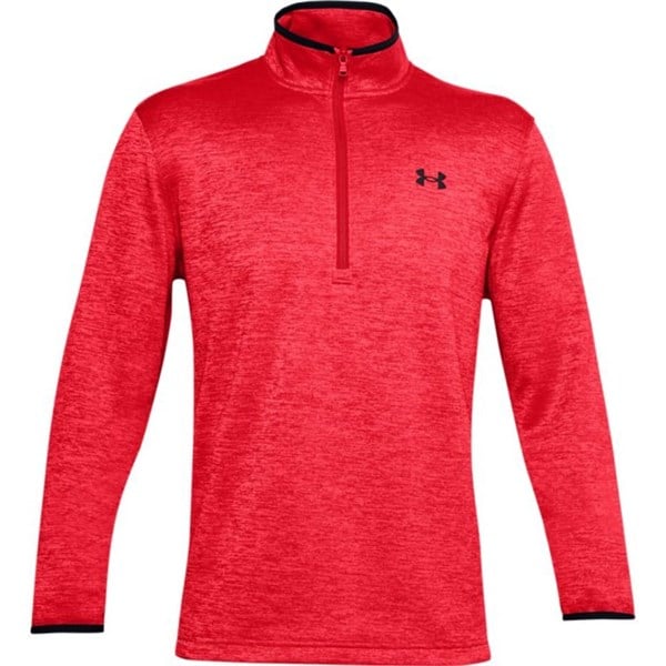 Under Armour Mens Armour Fleece Half Zip Pullover Top