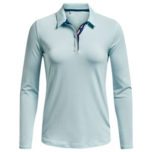 Under Armour Ladies Zinger Micro Stripe Long Sleeve Polo Shirt