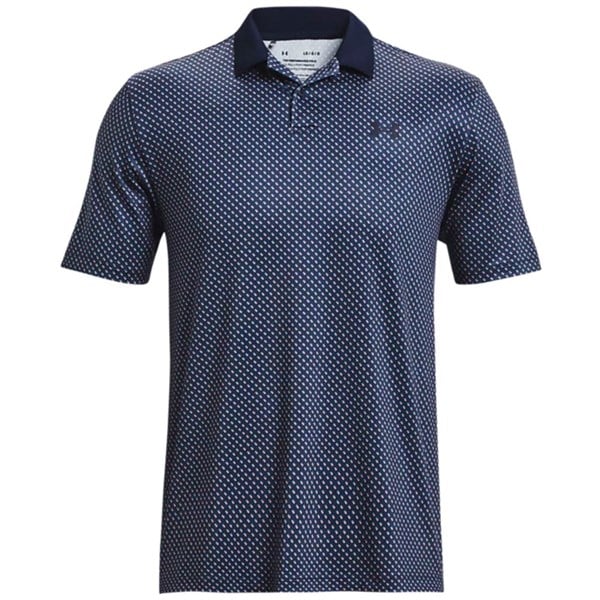 Under Armour Mens Performance 3.0 Printed Polo Shirt Golfonline