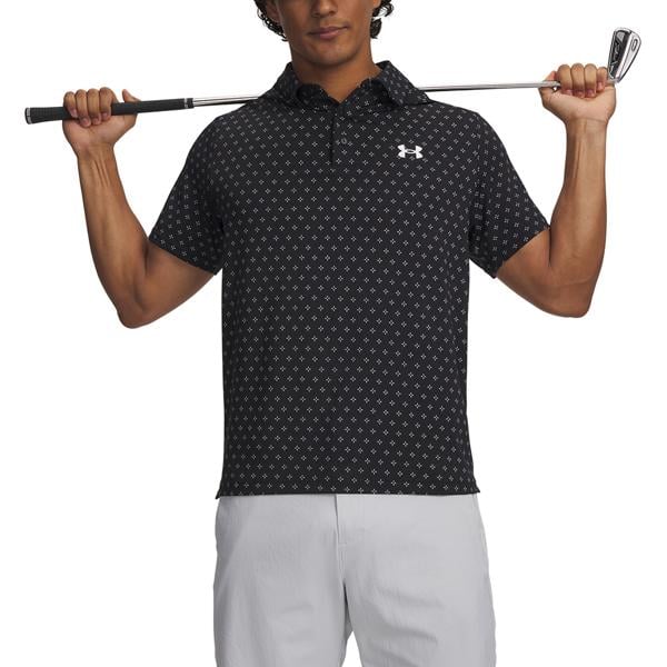 Under Armour Mens Micro Flower Dot Playoff 3.0 Printed Polo Shirt