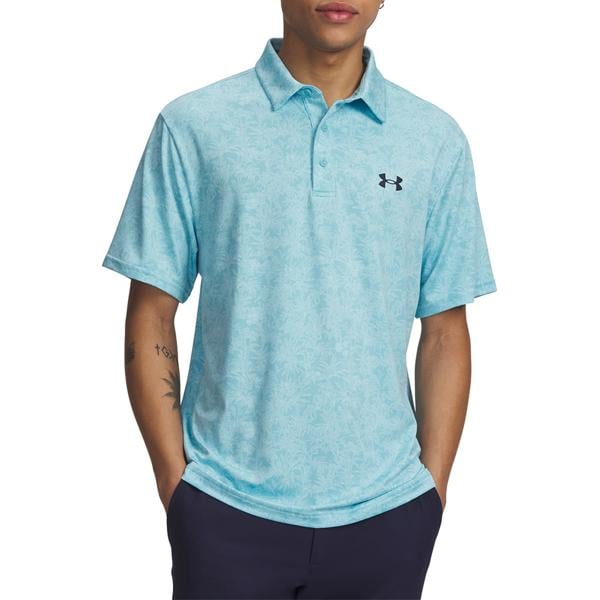 Under Armour Mens Tropical Fescue Playoff 3.0 Printed Polo Shirt