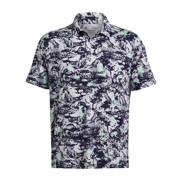 Under Armour Mens Playoff 3.0 Pine Camo Printed Polo Shirt