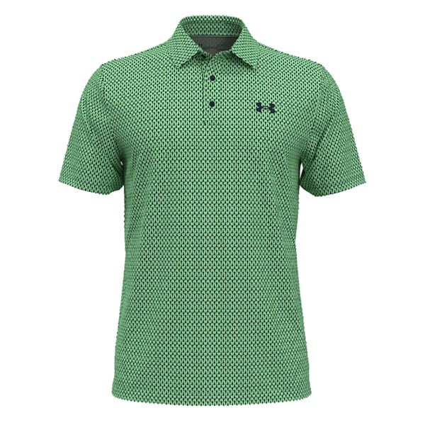 Under Armour Mens Playoff 3.0 Micro Pine Printed Polo Shirt