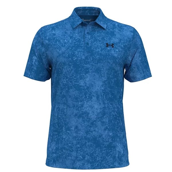 Under Armour Mens Playoff 3.0 Mineral Wash Printed Polo Shirt