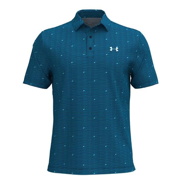 Under Armour Mens Playoff 3.0 Deuces Slice Pop Printed Polo Shirt