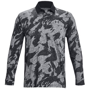 Under Amour Mens Playoff Jacquard Long Sleeve Polo Shirt