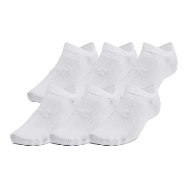 Under Armour Essential No Shoe Socks 6 Pairs
