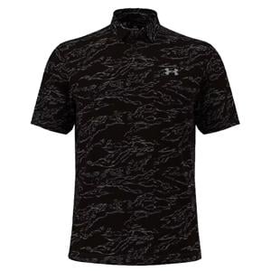 Under Amour Mens Heather Tiger Camo Jacquard Polo Shirt