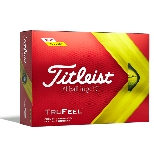 Titleist TruFeel Yellow Golf Balls (12 Balls) - Prior Gen