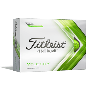Titleist Velocity Matte Green Golf Balls - Prior Gen