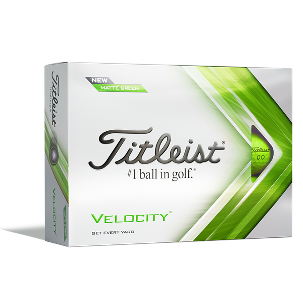 Titleist Velocity Matte Green Golf Balls (12 Balls) - Prior Gen