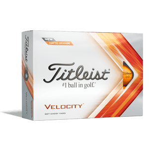 Titleist Velocity Matte Orange Golf Balls - Prior Gen