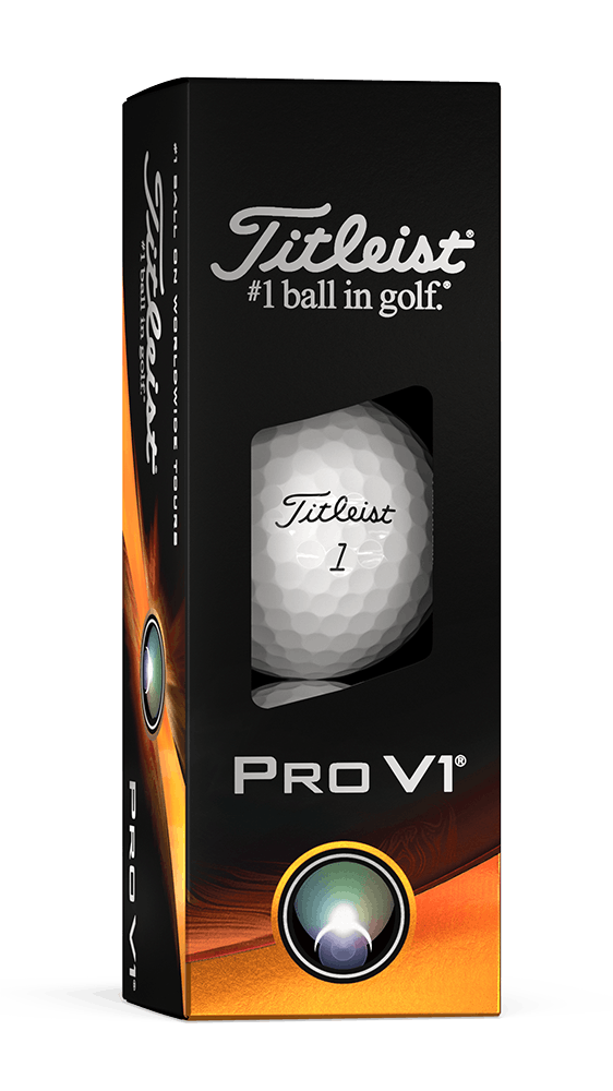 GolfOnline Logo Titleist Pro V1 Golf Balls (3 Ball Sleeve)