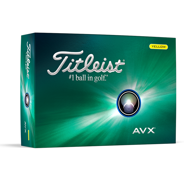 Titleist AVX Yellow Golf Balls (12 Balls) 2024