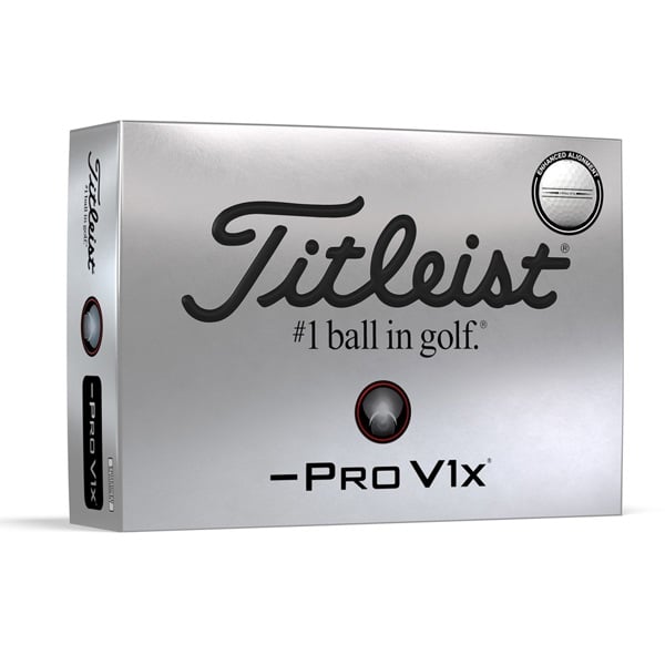 Titleist Pro V1x Left Dash Elongated Align Golf Balls (12 Balls)