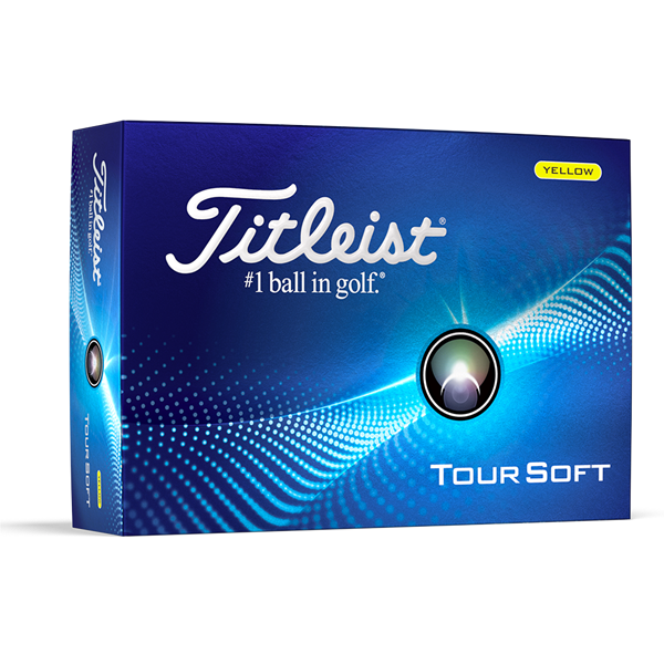 Titleist Tour Soft Yellow Golf Balls (12 Balls) 2024