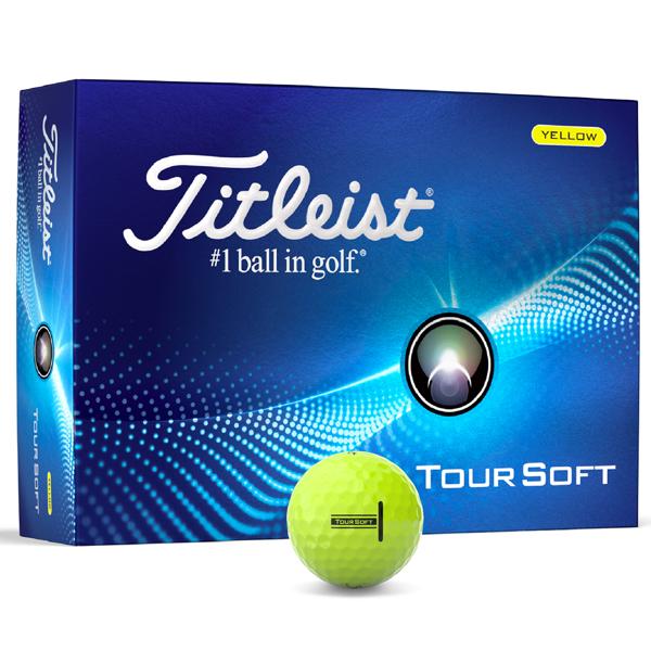 Titleist Tour Soft Yellow Golf Balls (12 Balls)