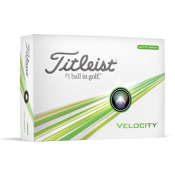 Titleist Velocity Matte Green Golf Balls (12 Balls) 2024